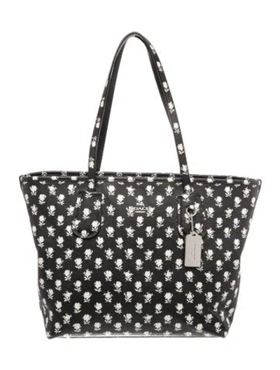 Pre-owned Coach Leather Tote In Black