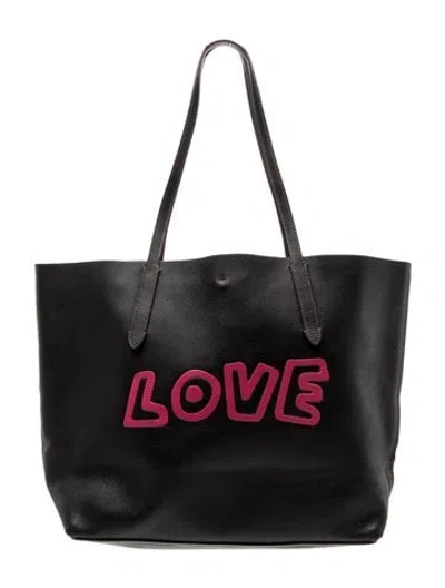Pre-owned Coach Leather Tote In Black