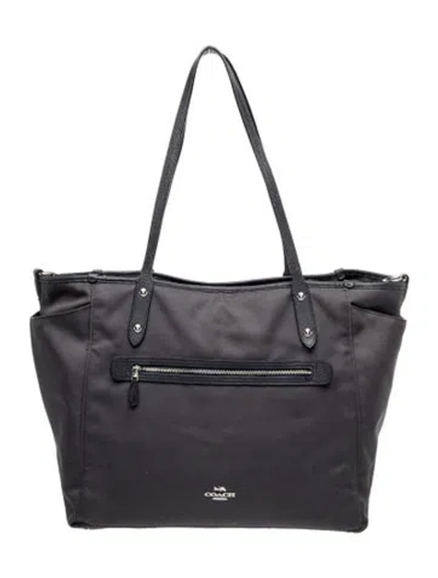 Pre-owned Coach Leather Tote In Black