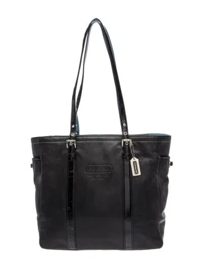 Pre-owned Coach Leather Tote In Black