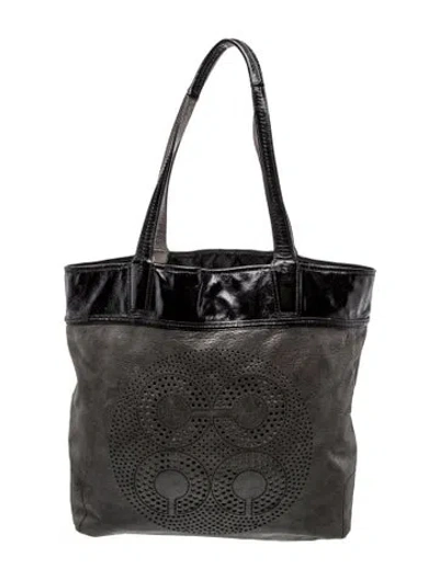 Pre-owned Coach Leather Tote In Black