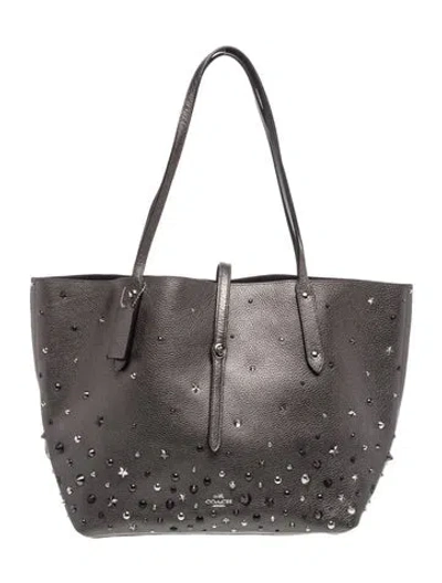 Pre-owned Coach Leather Tote In Black