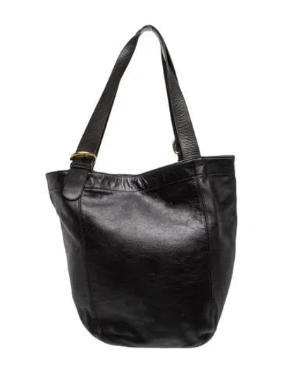 Pre-owned Coach Leather Tote In Black