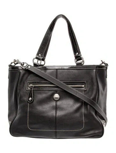 Pre-owned Coach Leather Tote In Black