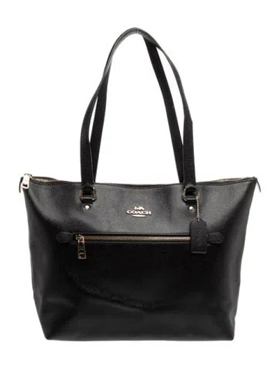 Pre-owned Coach Leather Tote In Black