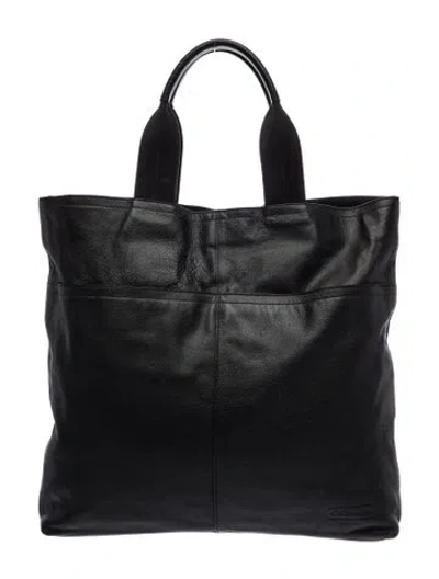 Pre-owned Coach Leather Tote In Black