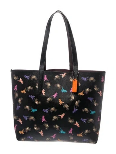 Pre-owned Coach Leather Tote In Black