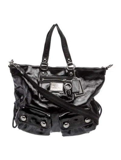 Pre-owned Coach Leather Tote In Black