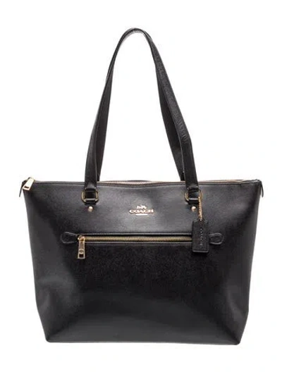 Pre-owned Coach Leather Tote In Black