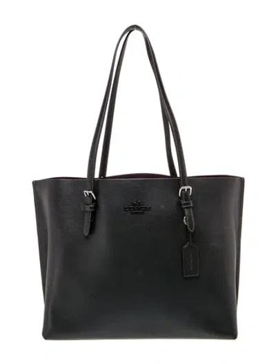Pre-owned Coach Leather Tote In Black