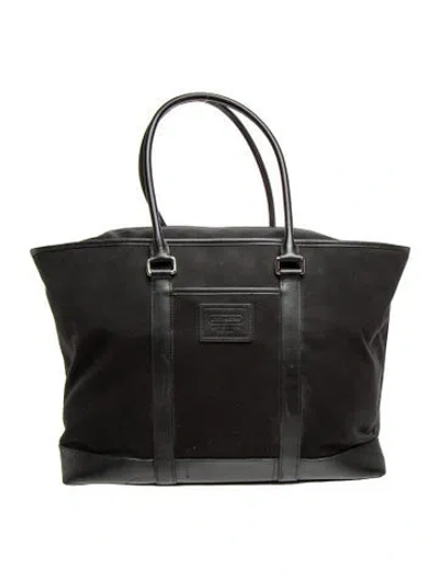 Pre-owned Coach Leather Tote In Black