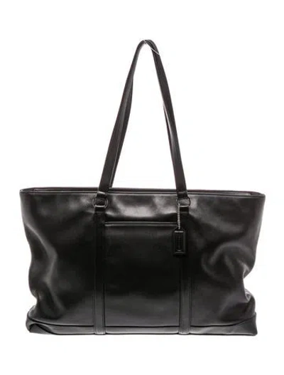 Pre-owned Coach Leather Tote In Black