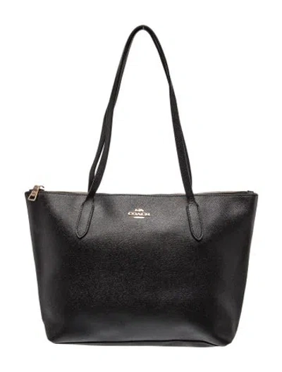 Pre-owned Coach Leather Tote In Black