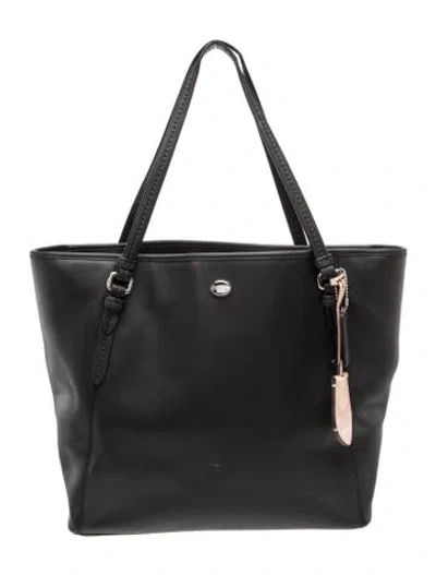 Pre-owned Coach Leather Tote In Black