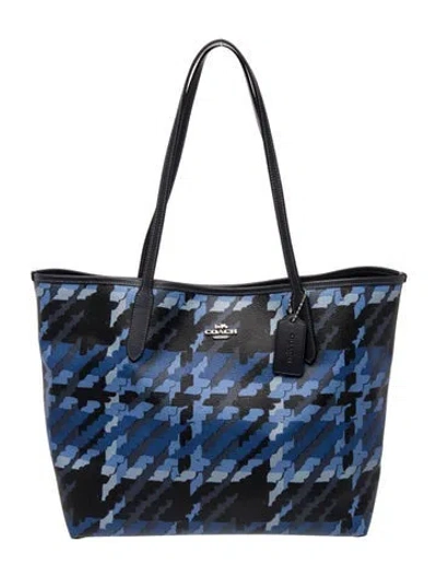 Pre-owned Coach Leather Tote In Black