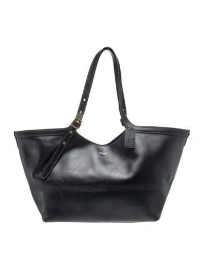 Pre-owned Coach Leather Tote In Black