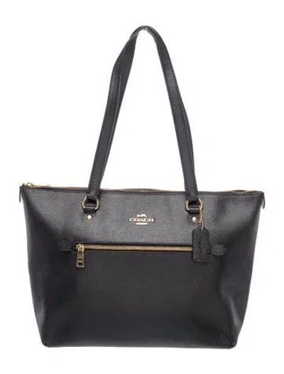 Pre-owned Coach Leather Tote In Black