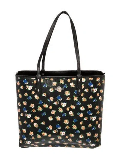 Pre-owned Coach Leather Tote In Black