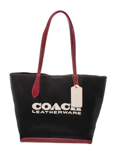 Pre-owned Coach Leather Tote In Black