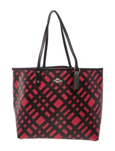 Pre-owned Coach Leather Tote In Black