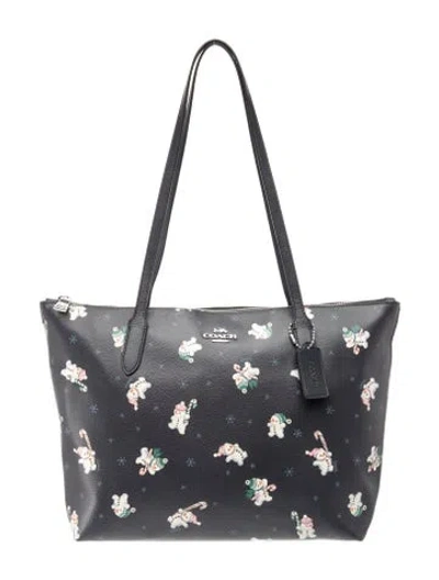 Pre-owned Coach Leather Tote In Black