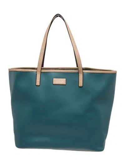 Pre-owned Coach Leather Tote In Blue