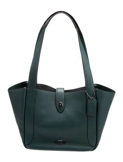 Pre-owned Coach Leather Tote In Blue
