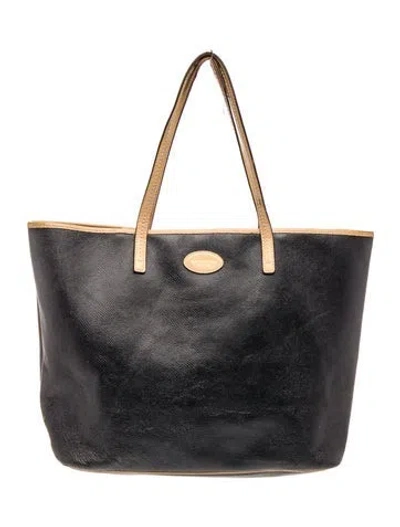 Pre-owned Coach Leather Tote In Blue