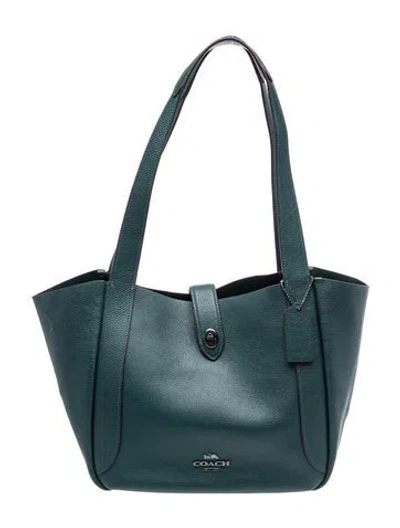 Pre-owned Coach Leather Tote In Blue