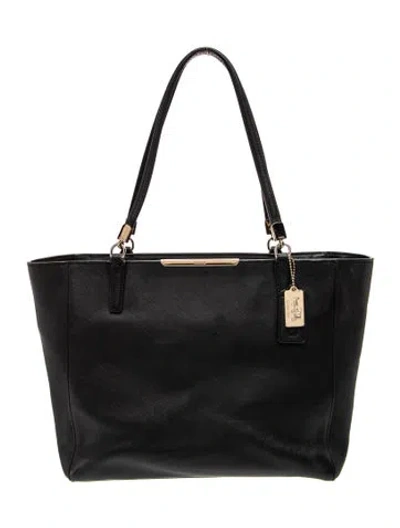Pre-owned Coach Leather Tote In Blue