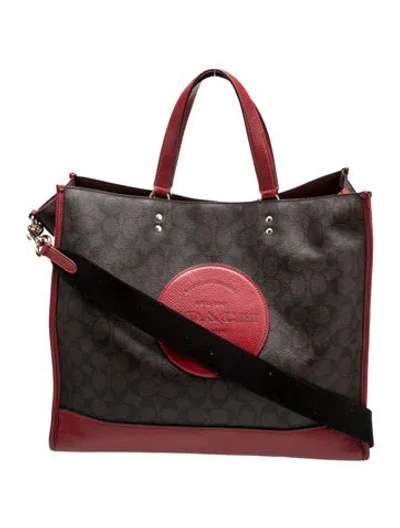 Pre-owned Coach Leather Tote In Brown