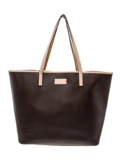 Pre-owned Coach Leather Tote In Brown