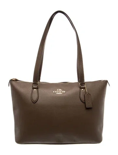 Pre-owned Coach Leather Tote In Brown
