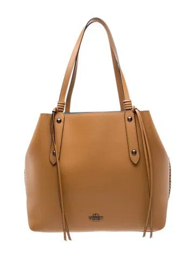 Pre-owned Coach Leather Tote In Brown