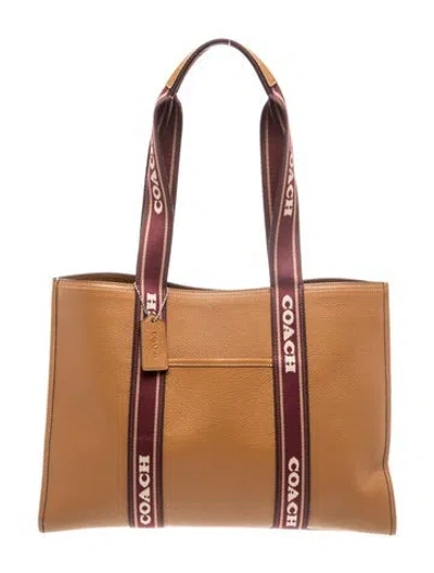 Pre-owned Coach Leather Tote In Brown