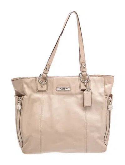 Pre-owned Coach Leather Tote In Brown
