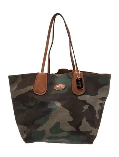 Pre-owned Coach Leather Tote In Brown