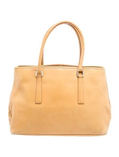 Pre-owned Coach Leather Tote In Brown/neutrals