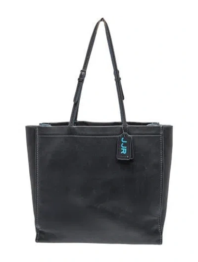 Pre-owned Coach Leather Tote In Gray
