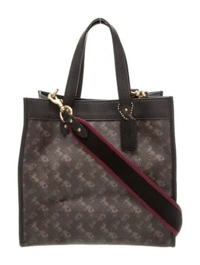 Pre-owned Coach Leather Tote In Multi