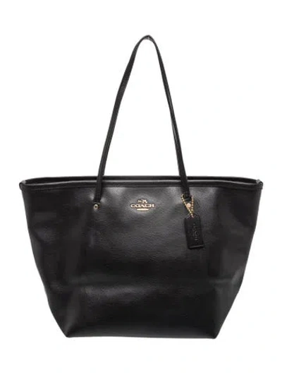 Pre-owned Coach Leather Tote In Multi