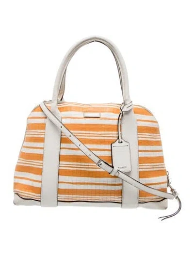 Pre-owned Coach Leather Tote In Neutral