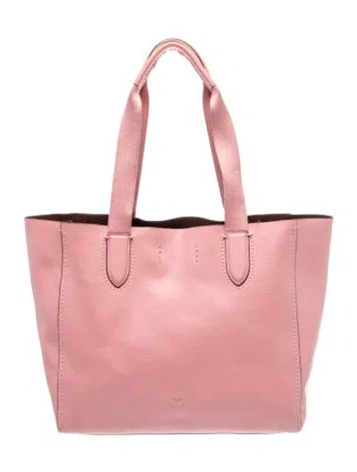 Pre-owned Coach Leather Tote In Pink