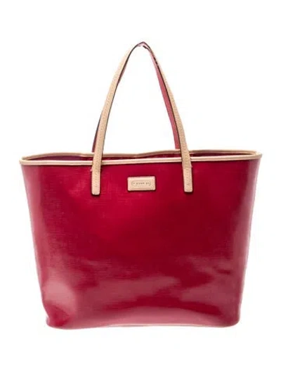 Pre-owned Coach Leather Tote In Red