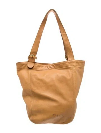 Pre-owned Coach Leather Tote Vintage In Brown