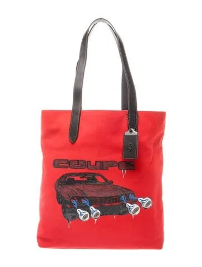 Pre-owned Coach Leather Tote W/ Tags In Pink