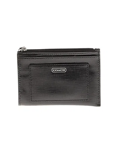 Pre-owned Coach Leather Wallet In Black