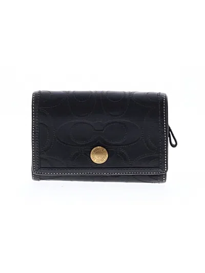 Pre-owned Coach Leather Wallet In Black