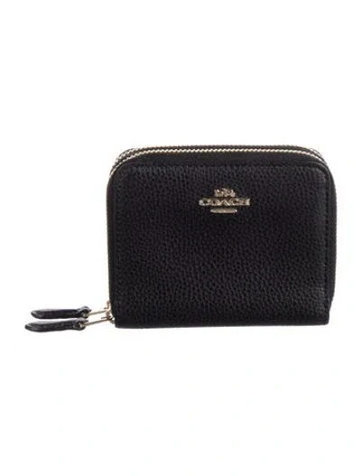 Pre-owned Coach Leather Wallet In Black