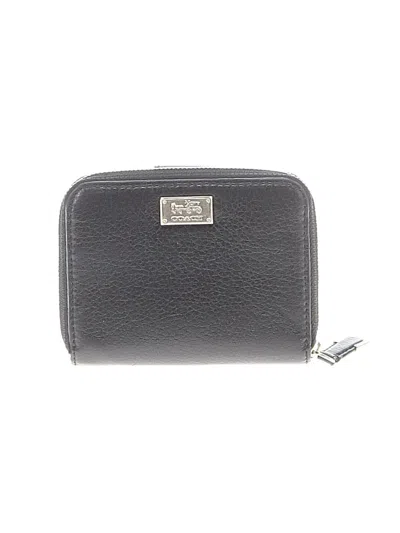 Pre-owned Coach Leather Wallet In Black
